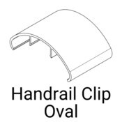 Knotwood Handrail Clip Oval (B) 75mm - 5650mm